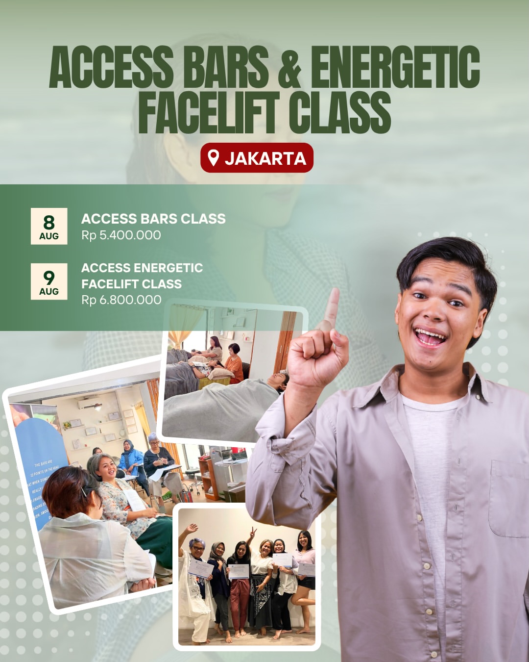 Jadwal Kelas Access Bars & Energetic Facelift Jakarta