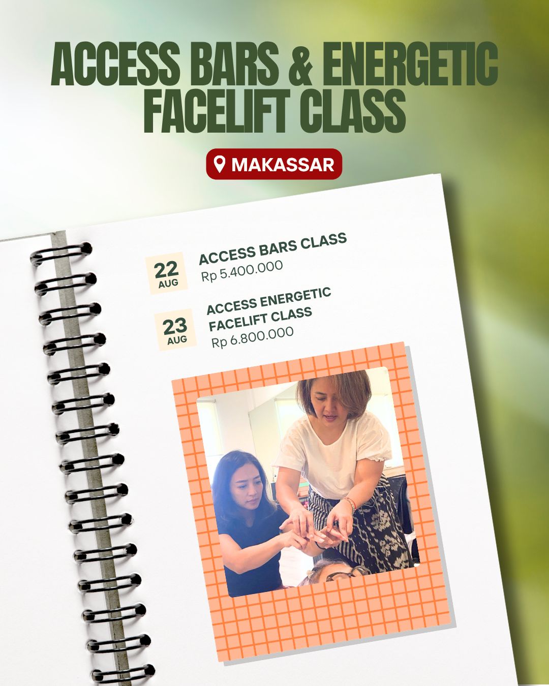 Access Bars & Energetic Facelift Class Makasar